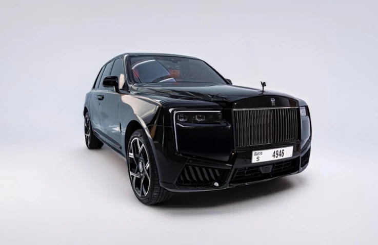 Rolls Royce Cullinan Black Badge 2025 BLACK RENTAL IN DUBAI - undefined
